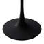 Table basse 31,50 "octogonale moderne avec plateau en marbre noir imprimé, base en métal