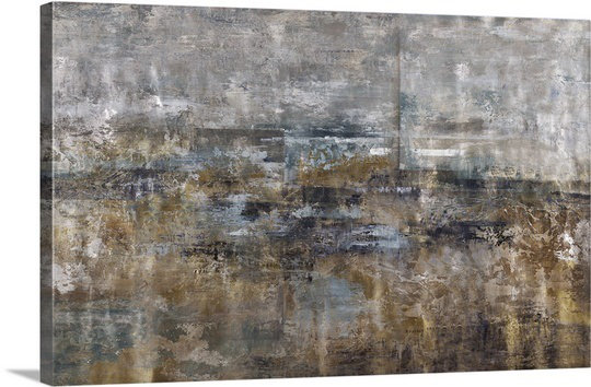 «Sommet Island Patina» par Alexys Henry, reproduction d'art, H 12 po x l 19 po x P 1,5 po, Toile