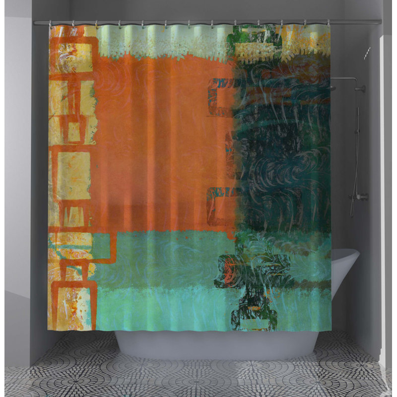 Tan Impressive Designer Shower Curtain