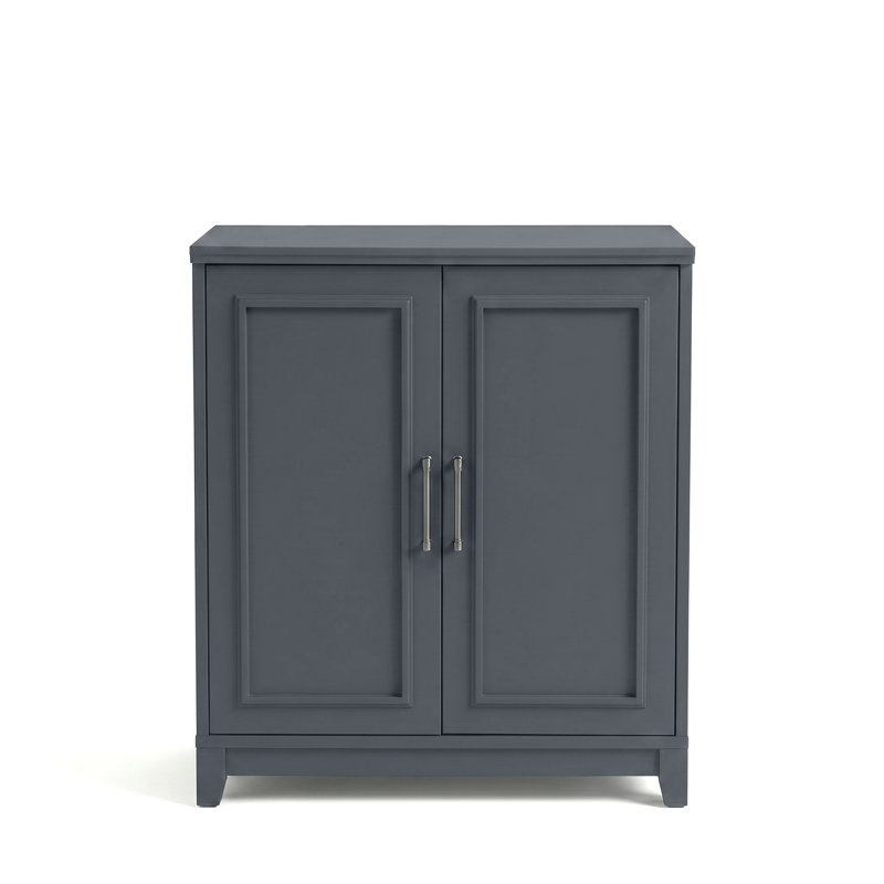 Armoire en bois 2 portes Martha Stewart Bedford, Bleu