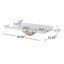 Meuble-lavabo simple 49 po avec plateau en marbre Saiya-971690809