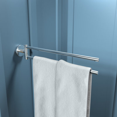 E & S Accessories Double 17.5" Wall Mounted Towel Bar