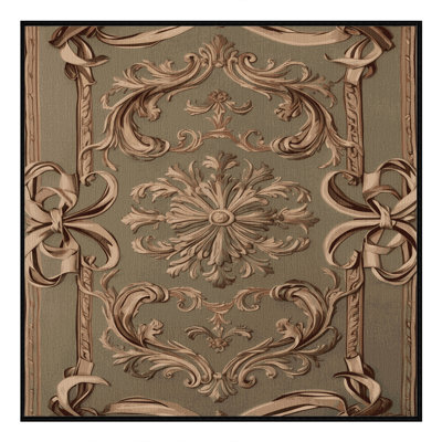 Machine Washable French Brown Area Rug