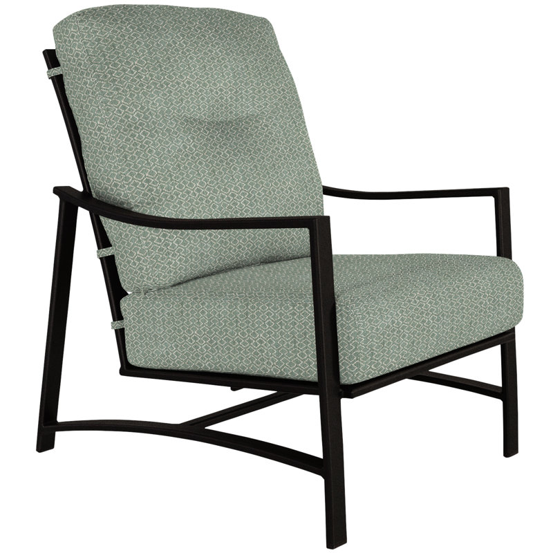 Avana Outdoor Lounge Chair, Carbon Black, Sahara Cafe