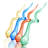 4-light Modern Artistic Hand-blown Glass Sputnik Chandelier