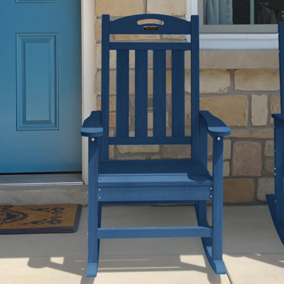 Chaise berçante pour foyer en PEHD