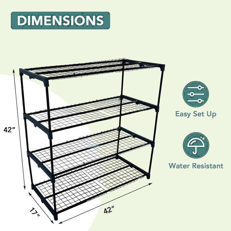 2 Pack Plant Display Rack Shelf Stand
