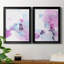 «Fluid Magenta III», ensemble de 2 peintures sur toile encadrées-1073634599-1073634596