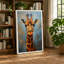 Gentle Giraffe Modern 1 Piece Wrapped Canvas Wall Art-136729086-136729088