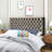 Fully Upholstered Grey Velvet Headboard, Creating A Luxurious Bedroom Ambience Stylish Complementing Any Style