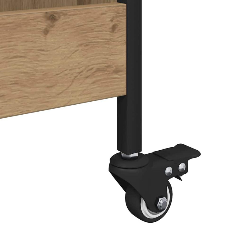 Bar Cart, Artisan Oak