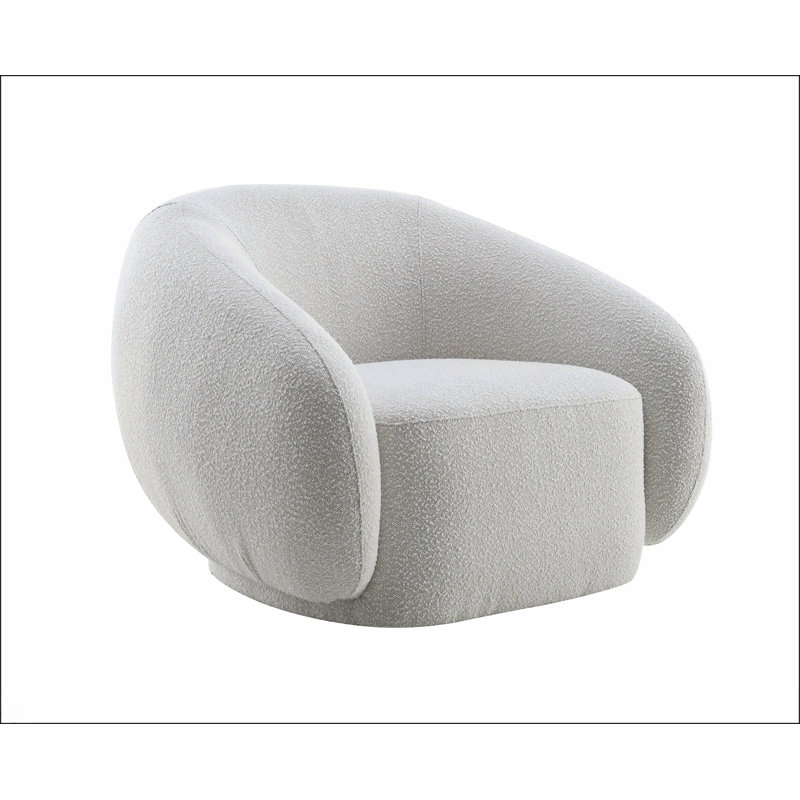 Fauteuil pivotant beige avec sièges confortables et rotation à 360 degrés pour une utilisation élégante à la maison et au bureau