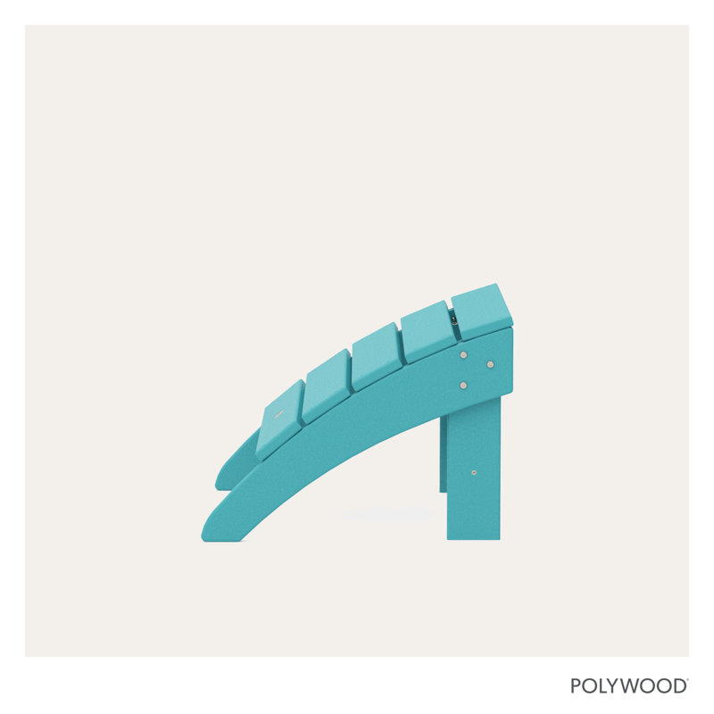 POLYWOOD Palm Coast Ottoman, Aruba