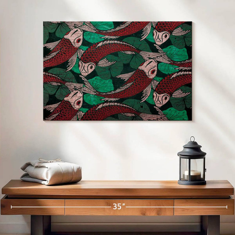 Brampt Japanese Koi Fish Pond, 16" H x 24" W