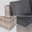 Bebhinn Aluminum 5 - 5-seater premium polyrattan corner garden sofa set, ready assembled