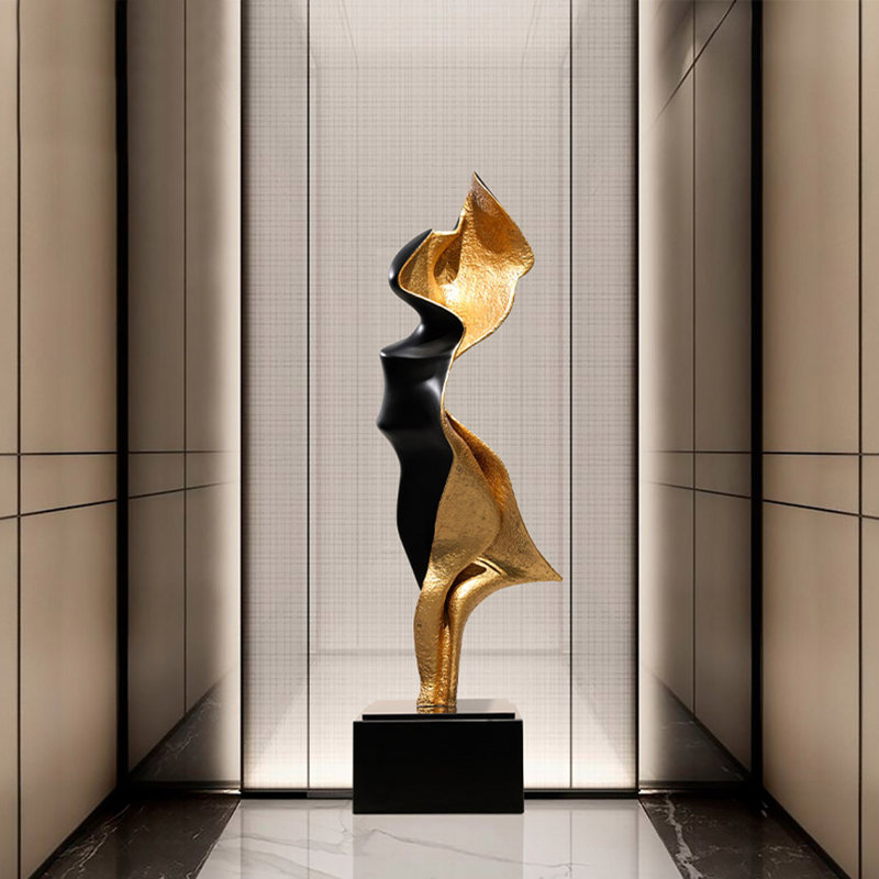 Sculpture abstraite en fibre de verre