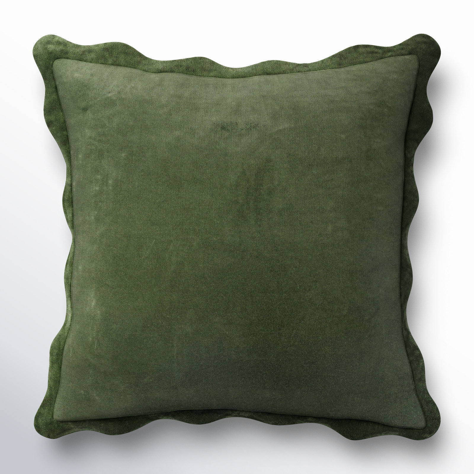 Collier Cotton Pillow Cover, 22"H x 22"W, Green, Pillow Cover Only - No Insert