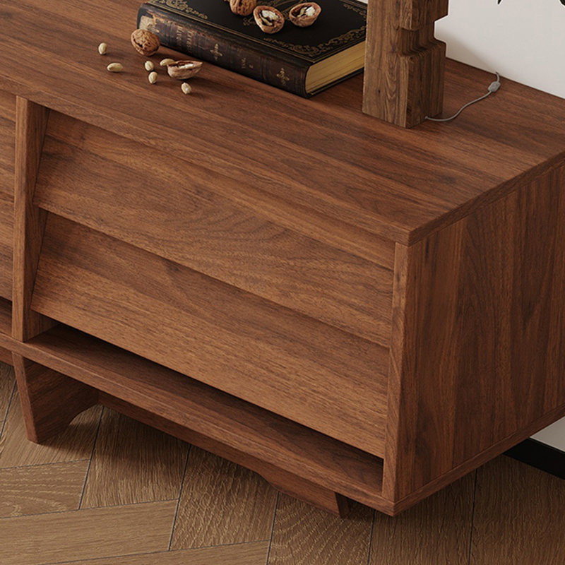 78.8'' Wood TV Stand for Living Room, Mid Century Modern TV Console with 8 Drawers, Brown