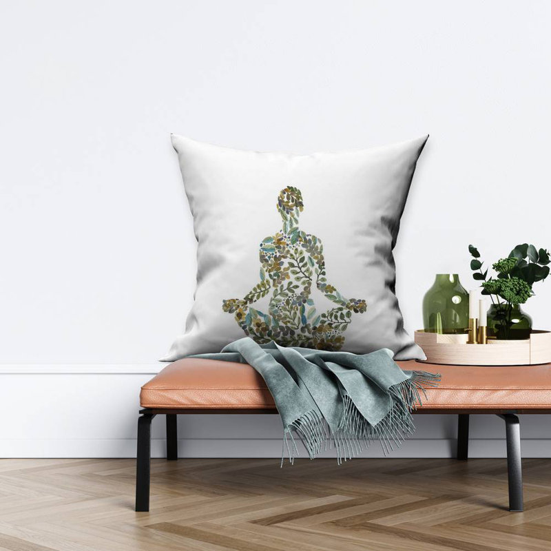 Zen attitude - Green Hobbies Poly Twill Throw for Home Decor