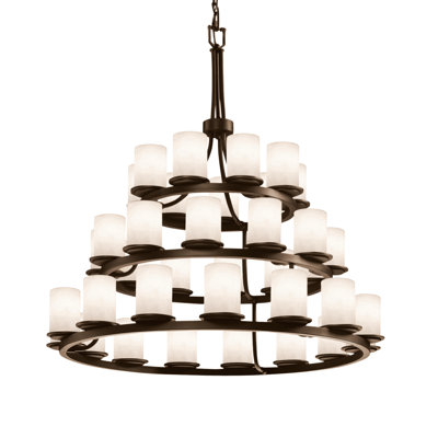 Clouds™ 36 - Light Dimmable Tiered Chandelier