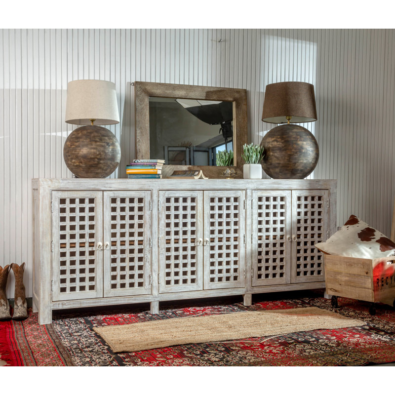 Tamiar 87'' Solid Wood Sideboard