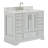 43'' Single Bathroom Vanity with Carrara Marble Top-93359348