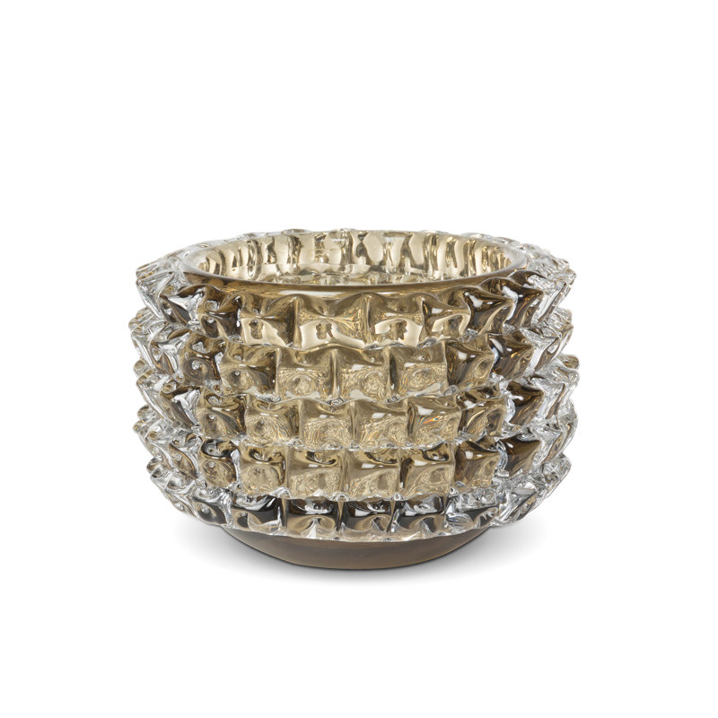 Ella Glass Vase,  Pewter