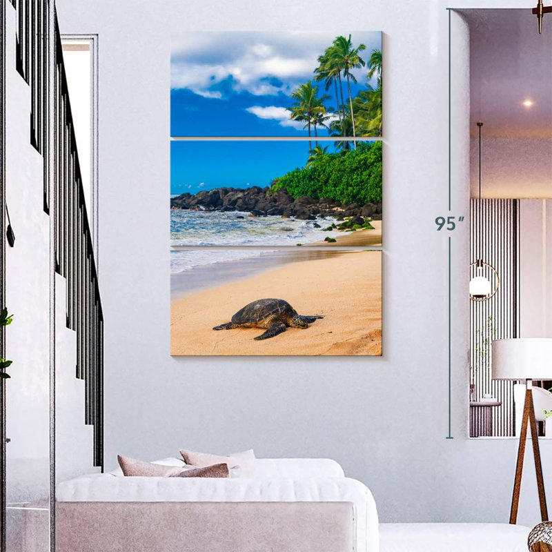 Brampt Honu Sea Turtle, 74" H x 48" W