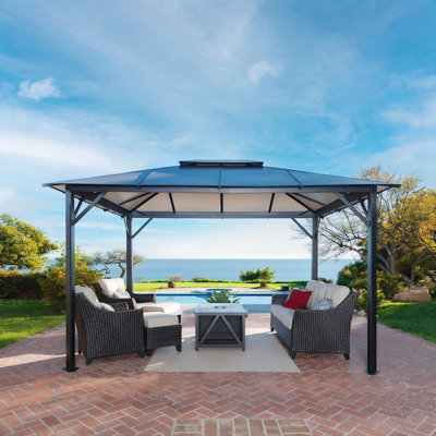 Durham 12 Ft. W x 10 Ft. D Aluminum Patio Gazebo