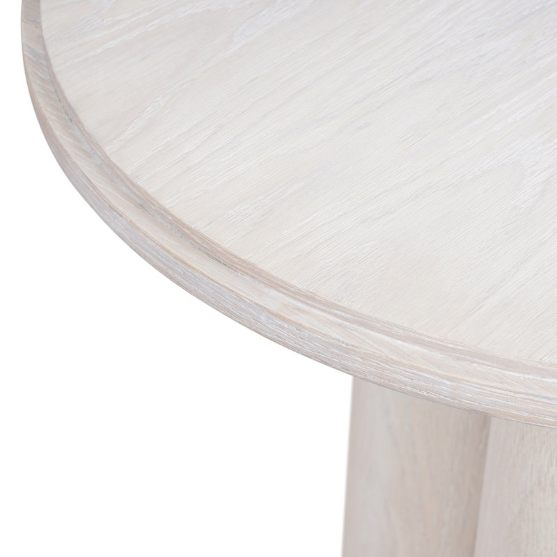 Table de bout Bantry - blanc délavé, Blanc