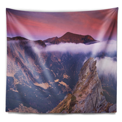 Tapisserie coucher de soleil sur l'océan