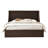Wingback Upholstered Lift Up Storage Platform Bed with Hydraulic Gas Lift & Piped Trim -204331133-255774901