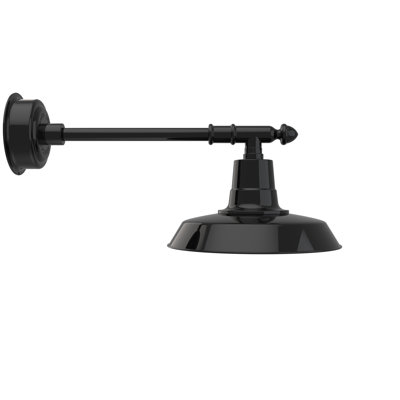 Luminaire de grange d’extérieur 1 lumière del avec accoudoir victorian Annis