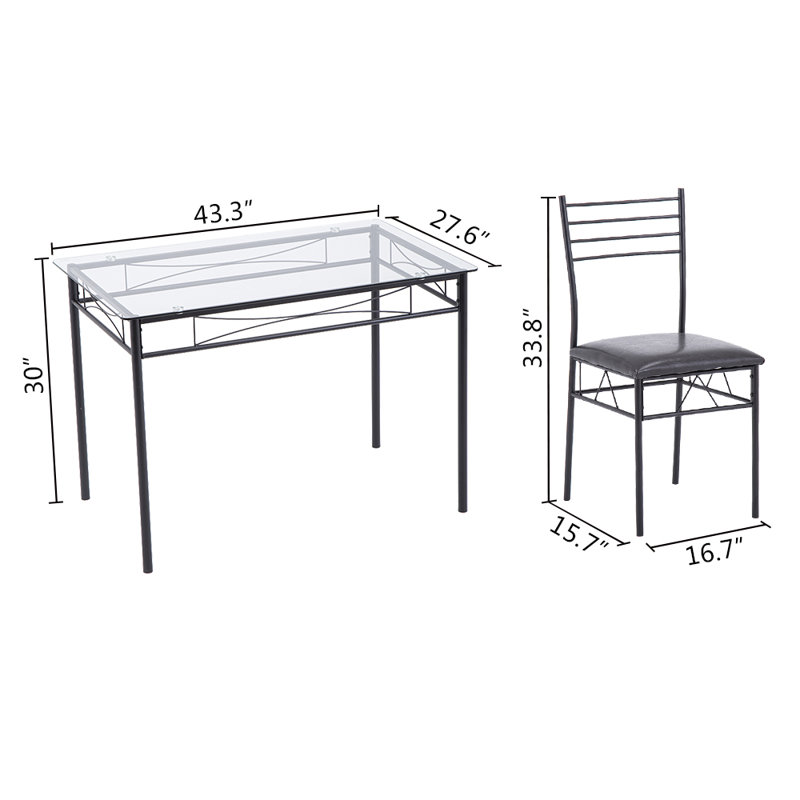 Bellville 4 - Person Four Leg Dining Set