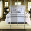 Ensemble de literie élégant 8 pièces, polyester confortable, style hôtel moderne