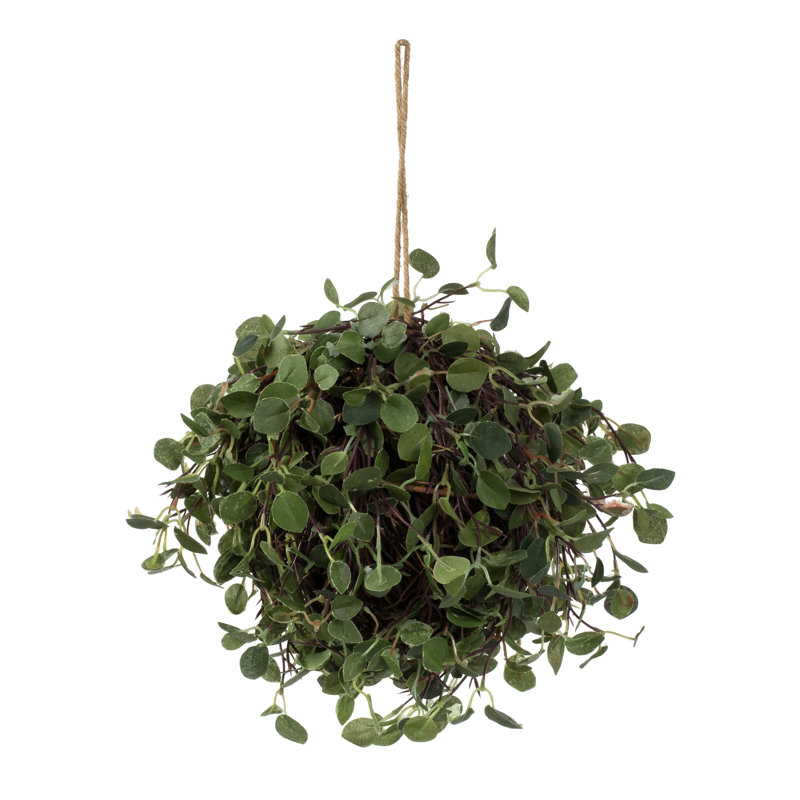 Boule de vigne ange artificiel vert, H 6 po x l 6 po x P 6 po