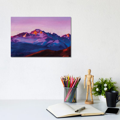 Longs Peak Sunrise by Andrea Fairservice - Wrapped Canvas Painting