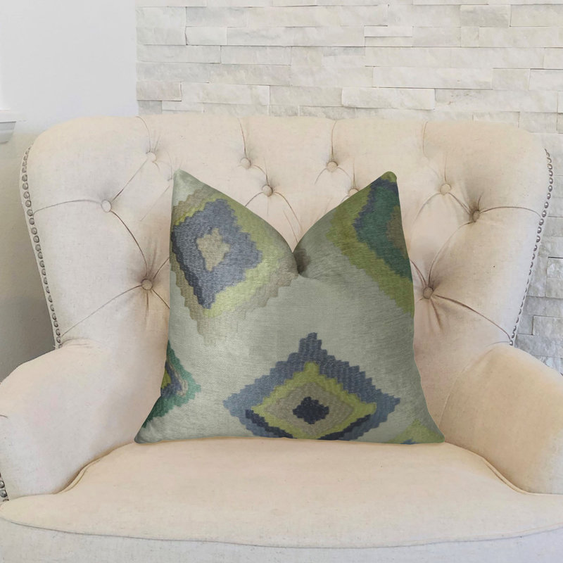 Coussin décoratif en lin fait main Native Trail Dew, H 16 po x l 16 po