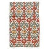 Hand Knotted Wool Area Rug in Green And Brown