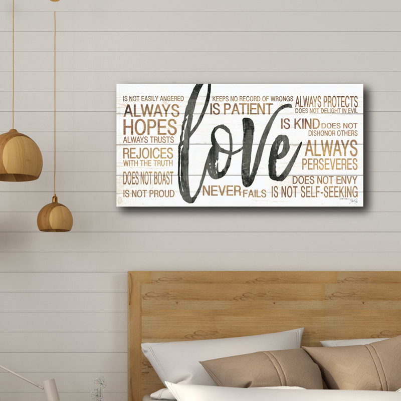 « love »-impression sur toile tendue, reproduction d’art textuel