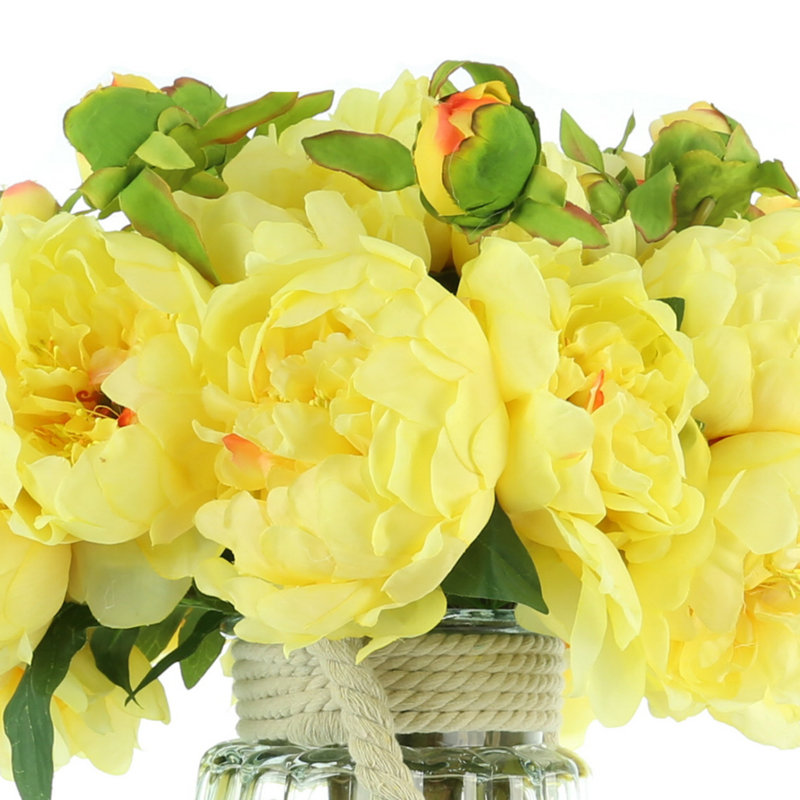 Peony Floral Arrangement, Yellow