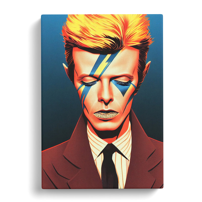 David Bowie Portrait Vol.2 - Wrapped Canvas Print, 50cm H x 35cm W x 3cm D