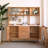 Nordic Red Oak Multifunctional Food Cabinet