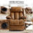 Power Lift Recliner Chair for Elderly With Vibration Massage Heat And Cup Holders, 2 Side Pockets-1558314131