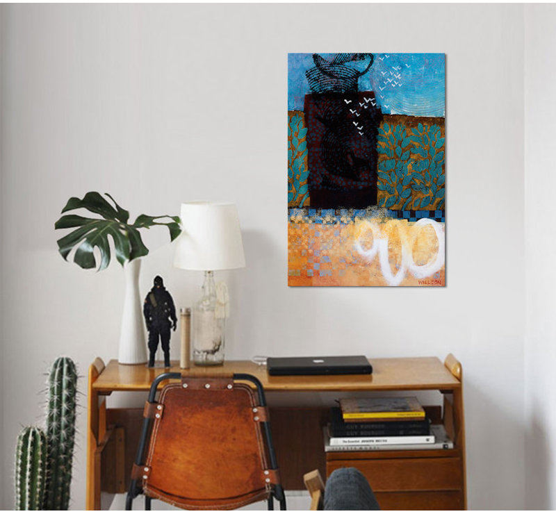 «Midsummer Morning», impression sur toile tendue, H 40 po x l 26 po x P 1,5 po, Toile tendue, Pas de tapis