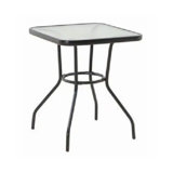 Elkie Square Glass Outdoor Dining Table