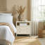 28 po Celine W - table de chevet 2 tiroirs avec tablette, beige-1850831060