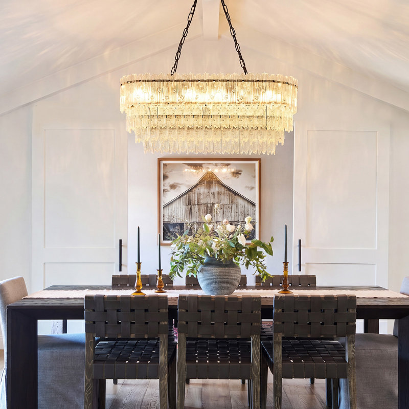 8 - Light Chandelier, Matte Black