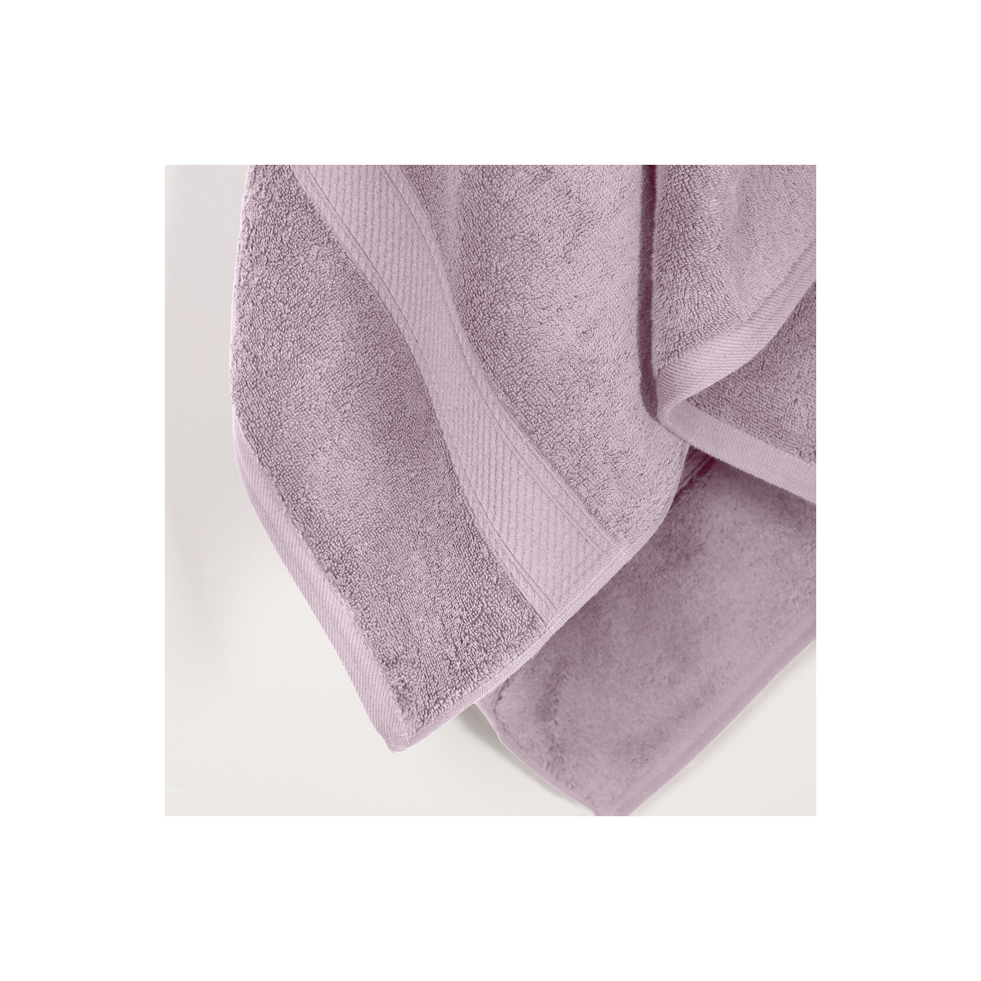 Renata 800 GSM 2 Piece Certified Egyptian Cotton Bath Towel Set , Purple