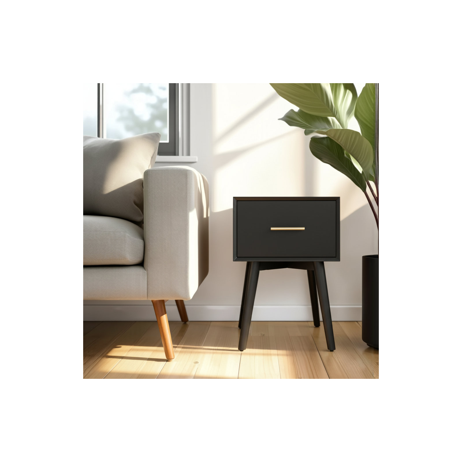 Williams End Table, Black